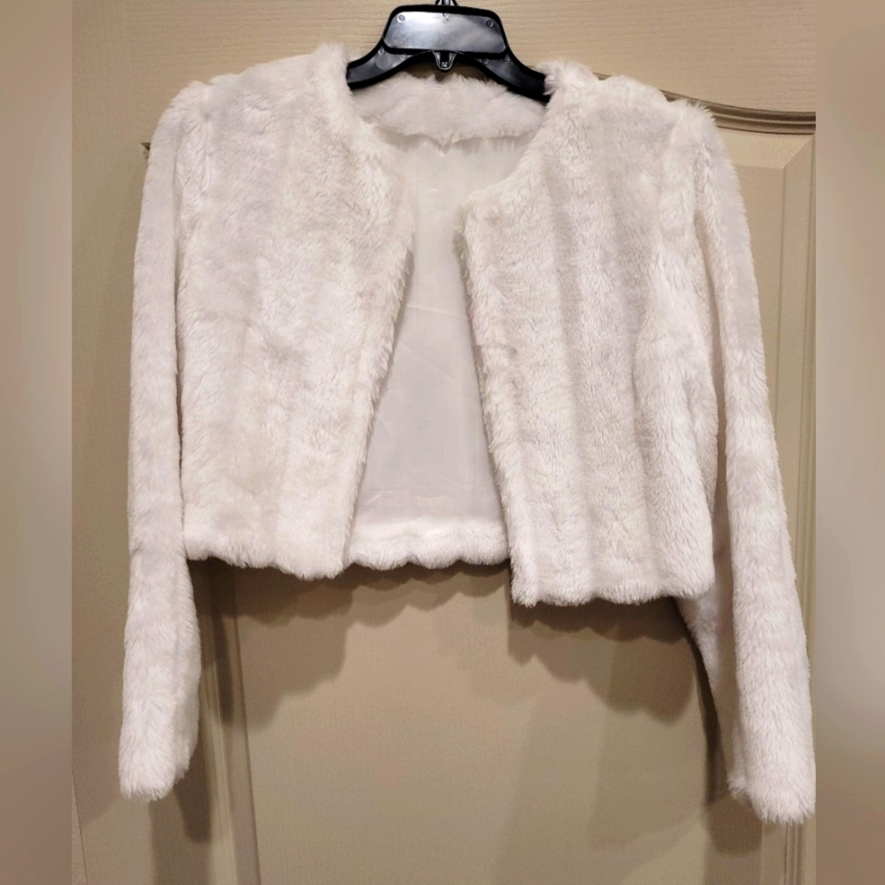 White Faux Fur Coat